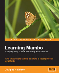 Learning Mambo: A Step-by-Step Tutorial to Building Your Website