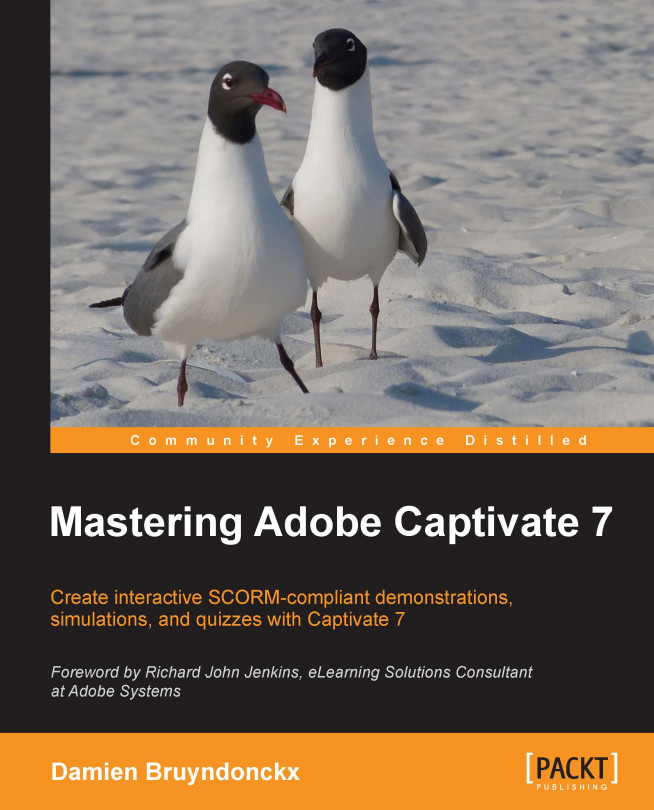 Mastering Adobe Captivate 7: Bring a new level of interactivity and sophistication to your e-learning content with the user-friendly features of Adobe Captivate. This practical tutorial will teach you everything from automatic recording to advanced tips and tricks.