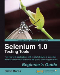 Selenium 1.0 Testing Tools: Beginner's Guide