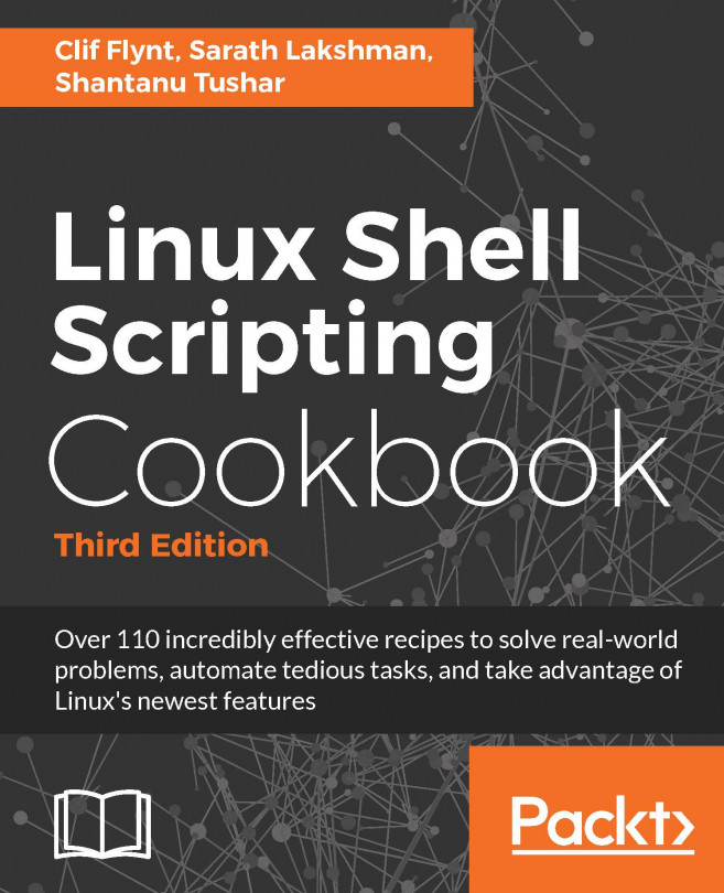 Linux Shell Scripting Cookbook.