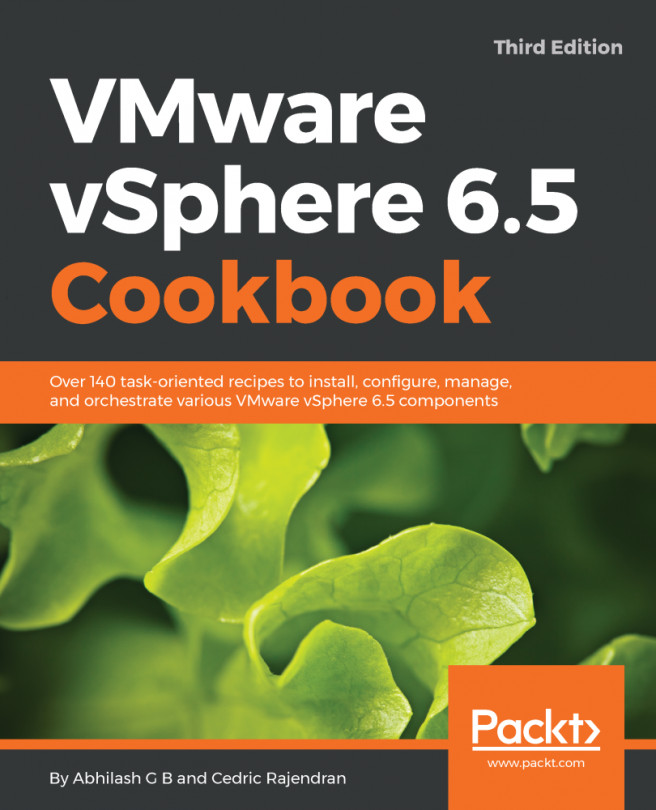 VMware vSphere 6.5 Cookbook.