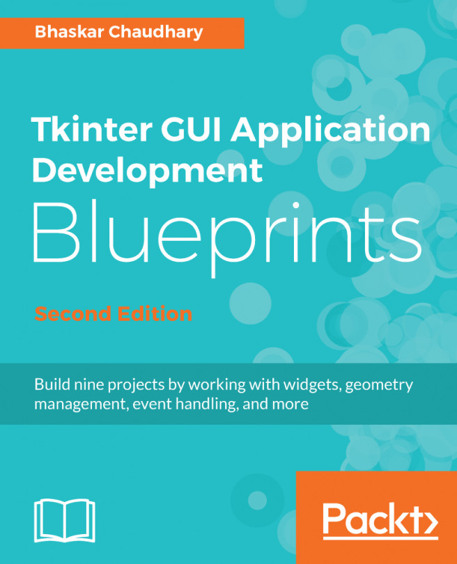 Tkinter GUI Application Development Blueprints