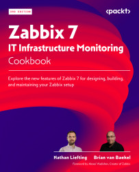 Cover image for Zabbix 7 IT Infrastructure Monitoring Cookbook