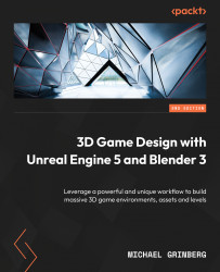 Cover image for 3D Game Design with Unreal Engine 5 and Blender 3