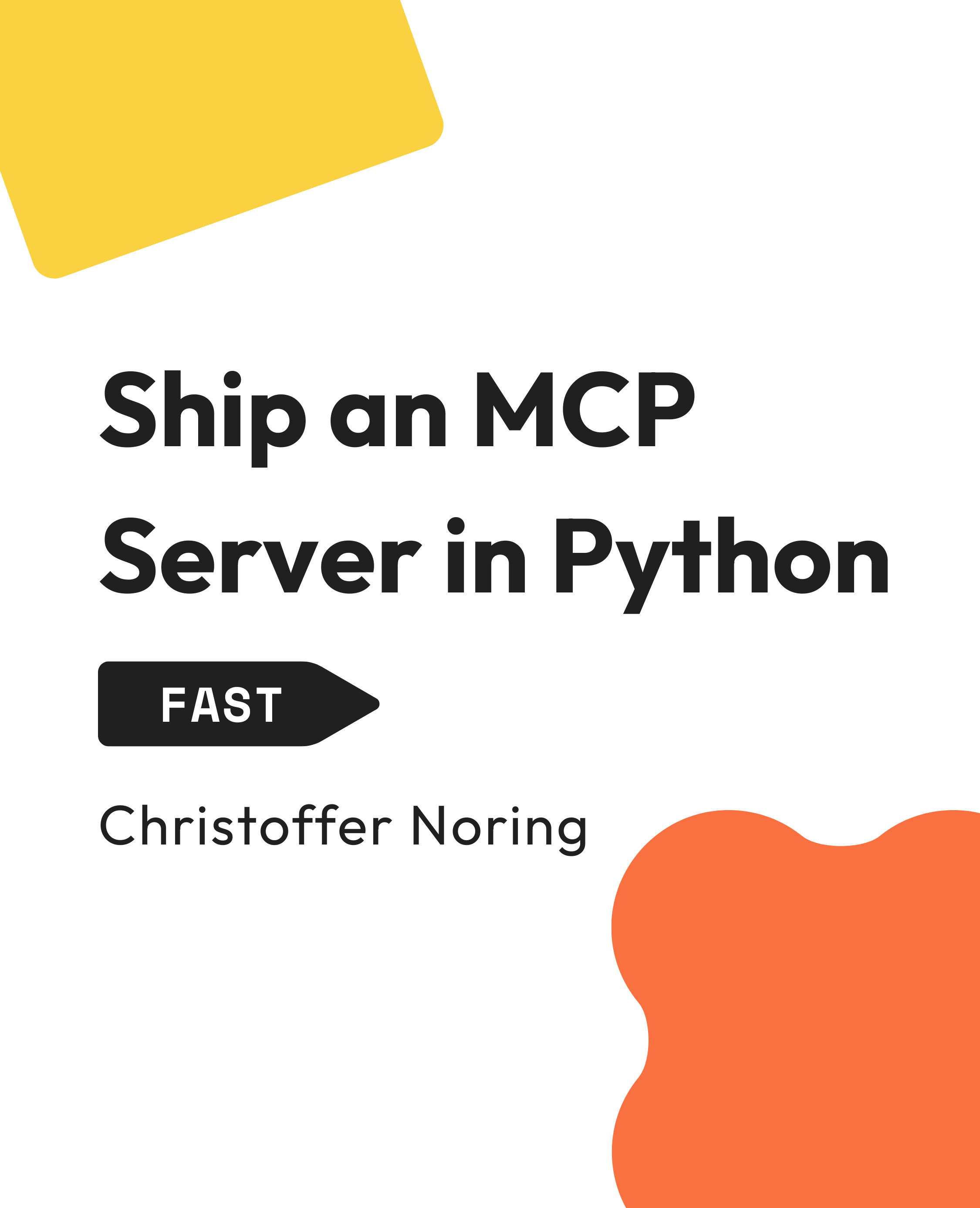 Ship an MCP Server in Python - Fast