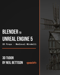 Cover image for Blender to Unreal Engine 5 - 3D Props - Medieval Windmill