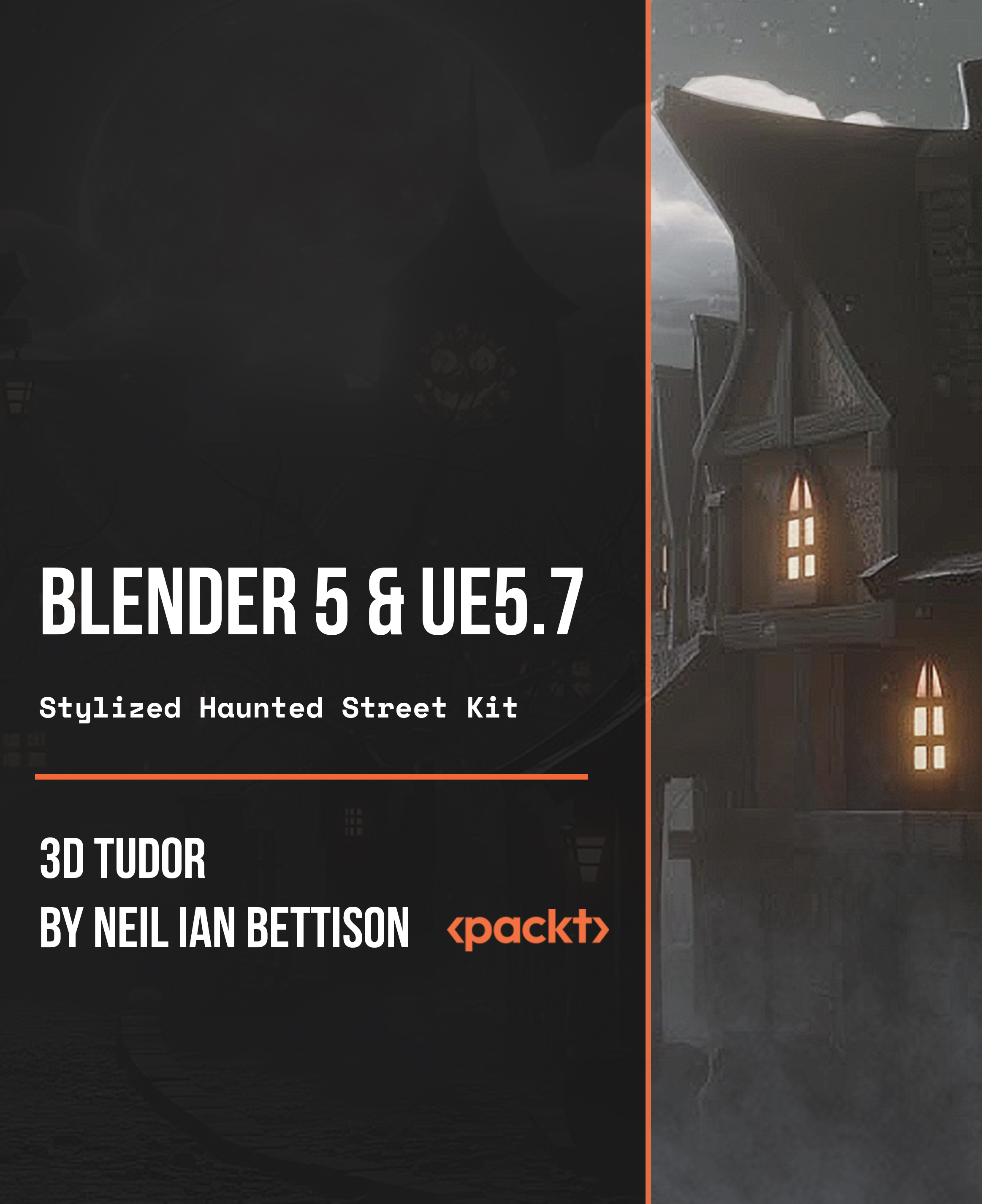 Blender 5 & UE5.7 - Stylized Haunted Street Kit