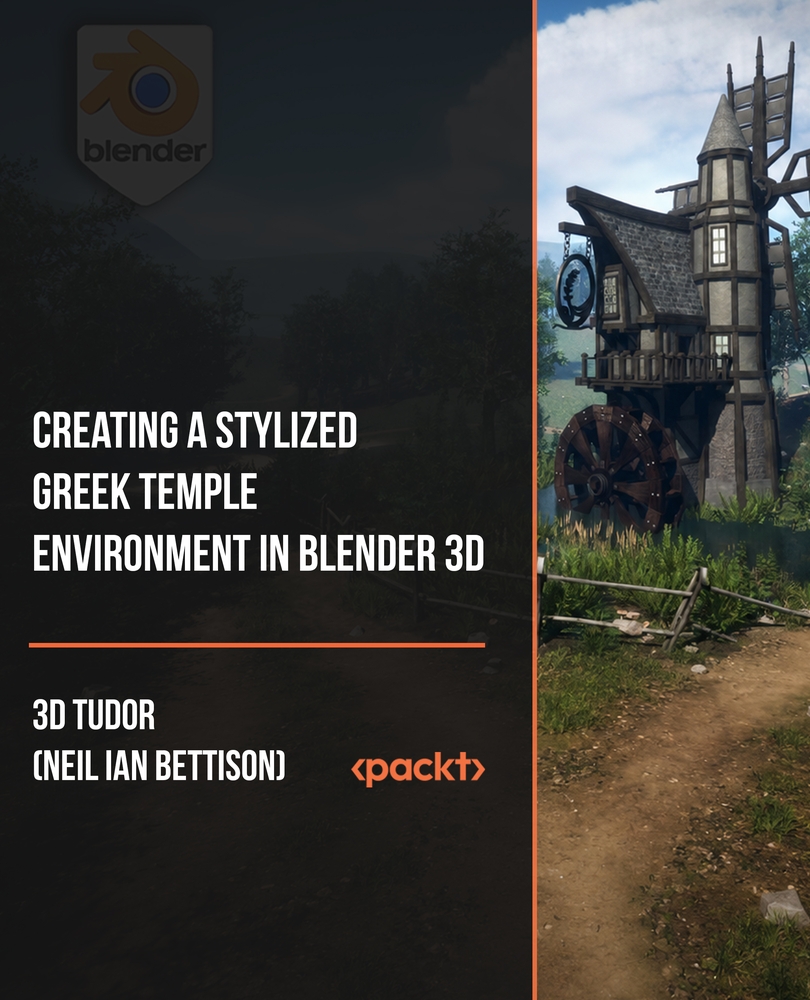 Creating a Stylized Greek Temple Environment in Blender 3D