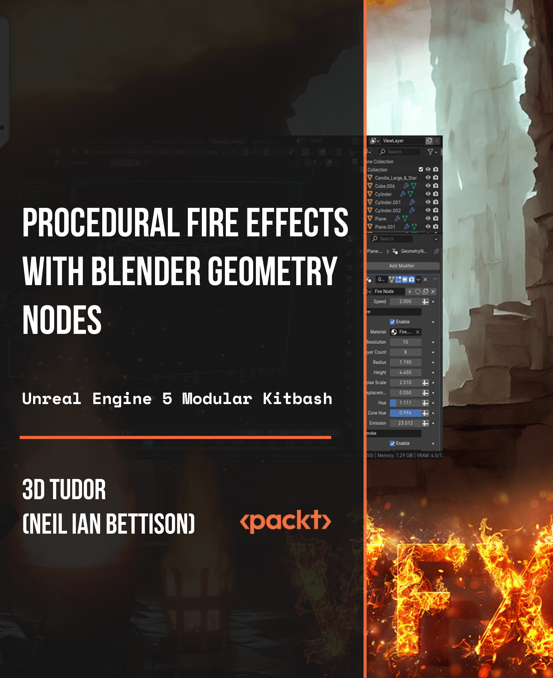 Procedural Fire Effects with Blender Geometry Nodes