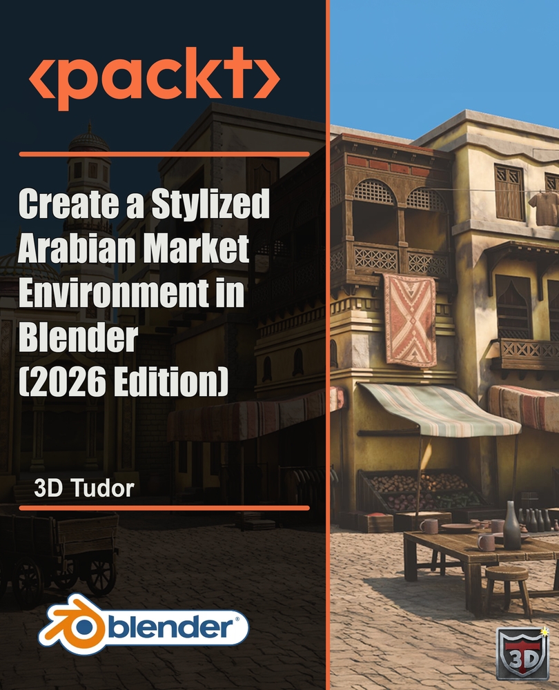 Create a Stylized Arabian Market Environment in Blender (2026 Edition)