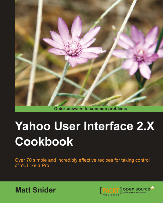 Yahoo User Interface Library 2.x Cookbook