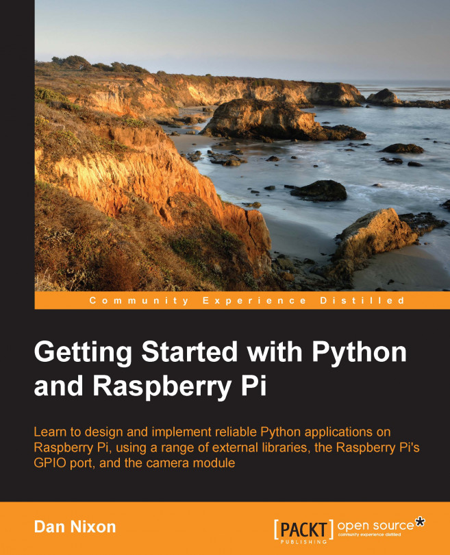 Getting Started with Python and Raspberry Pi (Redirected from Learning Python By Developing Raspberry Pi Applications)